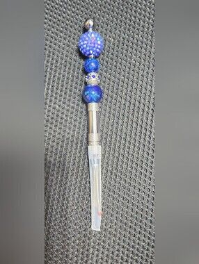 Blue Beaded Decorative Seam Ripper